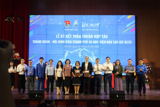 Lễ ký kết hợp tác giữa ICE IELTS và Thành đoàn - Hội Sinh viên Việt Nam Thành phố Hà Nội