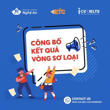 Thông báo: Kết quả vòng Sơ loại cuộc thi Tài năng Anh ngữ Nghệ An lần thứ nhất