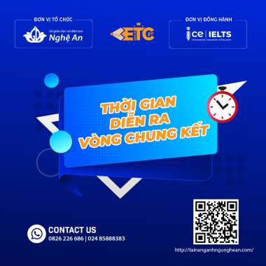 THÔNG BÁO: THỜI GIAN DIỄN RA SỰ KIỆN VÒNG CHUNG KẾT CUỘC THI TÀI NĂNG ANH NGỮ NGHỆ AN NĂM 2024