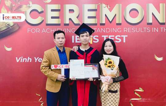 Lễ vinh danh: Học viên trung tâm Anh Ngữ ICE IELTS, 100% đạt 7.0 IELTS